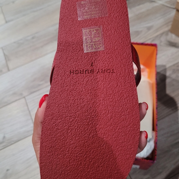 New Tory Burch Red Sandals - Picture 2 of 4